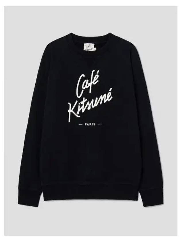 Unisex Sweatshirt Cafe Kitsune Black Domestic Product GM0023042710810 - MAISON KITSUNE - BALAAN 1