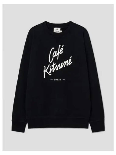 Unisex Sweatshirt Cafe Kitsune Black Domestic Product GM0023042710810 - MAISON KITSUNE - BALAAN 1