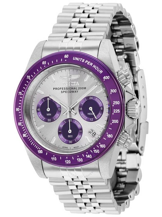 Invicta Speedway Chronograph Quartz Light Grey  Dial Men's Watch 36735 - INVICTA - BALAAN 1