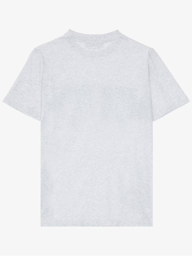 Box Logo Short Sleeve T-Shirt Grey - MSGM - BALAAN 3