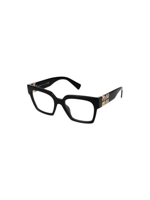 MU 04UV Logo Temple Square Glasses 0MU 1AB1O1 Nero - MIU MIU - BALAAN 2