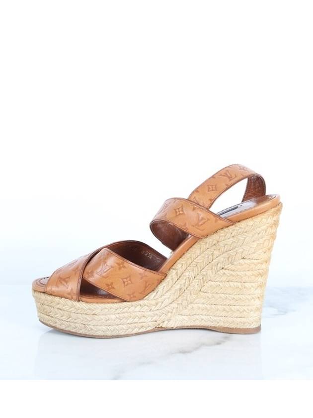 Women s Monogram Wedge Sandals 35 5 225 - LOUIS VUITTON - BALAAN 6