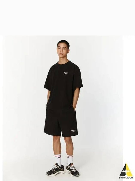 Recovery Woven T Shirt Shorts Setup Black - REEBOK - BALAAN 1