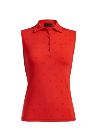 Golf Wear Women s Sleeveless T Shirt G4LS22K96 POPPY - G/FORE - BALAAN 2