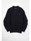 30 points long sleeve half zip up pullover navy - POLO RALPH LAUREN - BALAAN 2