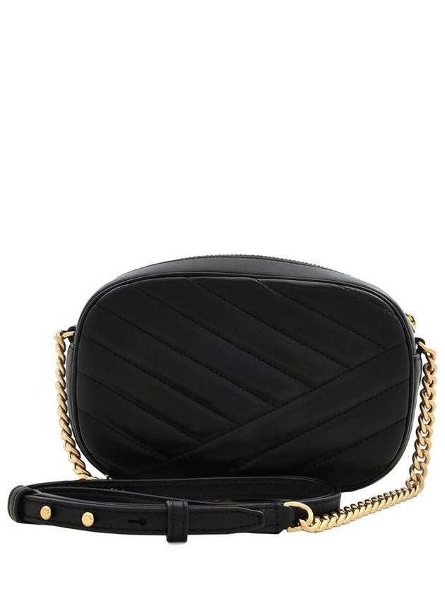 Chevron Kira Small Camera Cross Bag Black - TORY BURCH - BALAAN 4