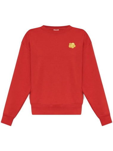 Kenzo Sweatshirt With Embroidered Logo, Women's, Red - KENZO - BALAAN 1