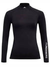 Asa Soft Compression High Neck Long Sleeve T-Shirt Black - J.LINDEBERG - BALAAN 2