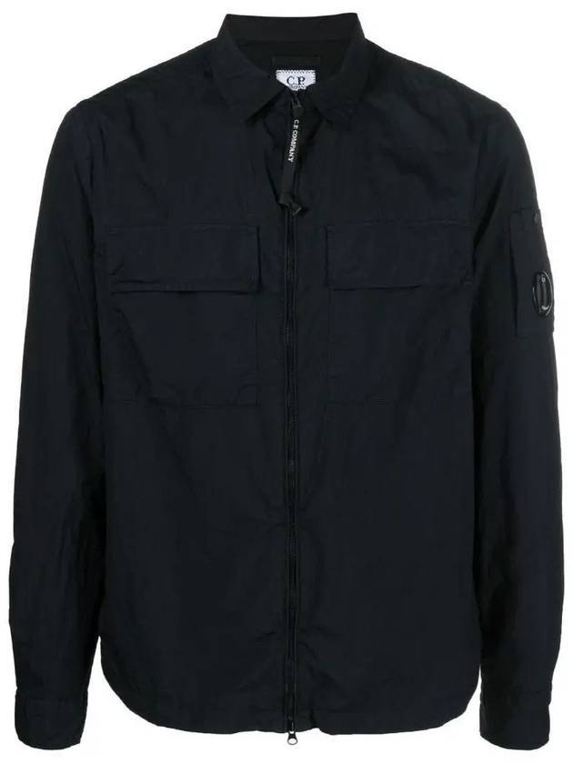 Taylon L Lens Shirt Jacket Black - CP COMPANY - BALAAN 1