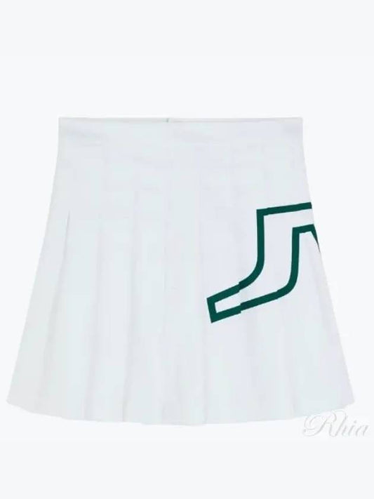 Women's Naomi Pleated Skirt White - J.LINDEBERG - BALAAN 2