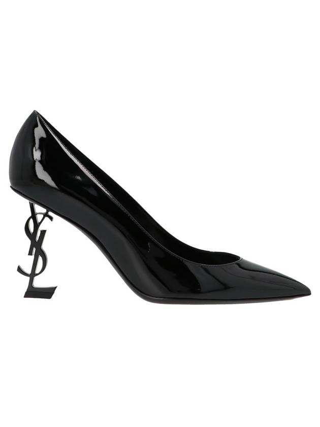 Women's Opium Patent Leather Pumps Heel Black - SAINT LAURENT - BALAAN 1