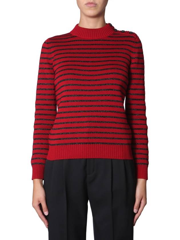 Crew Neck Sweater 589718YAJG25125 B0040168050 - SAINT LAURENT - BALAAN 2