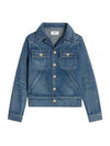 Trucker Denim Jacket Blue - CELINE - BALAAN 2