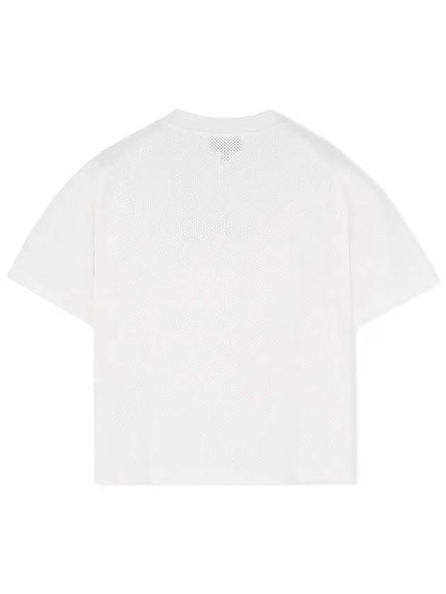 Mae Pique Mesh Short Sleeve T-Shirt White - A.P.C. - BALAAN 3