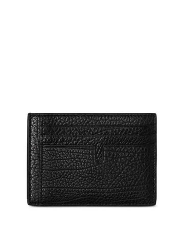 B-Cut Clip Leather Card Wallet Black - BURBERRY - BALAAN 1