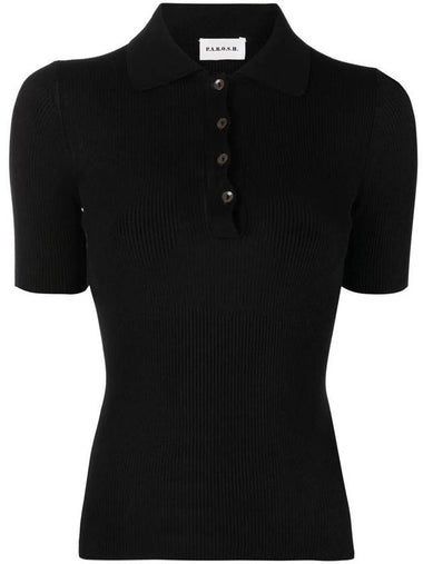 P.A.R.O.S.H. Polo-Collar Knitted Top - P.A.R.O.S.H. - BALAAN 1