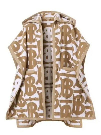 Wool Over TB Logo Pattern Cape Beige - BURBERRY - BALAAN 2