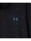 Men's Playoff Printed Half Zip Long Sleeve T-Shirt Black - UNDER ARMOUR - BALAAN 5