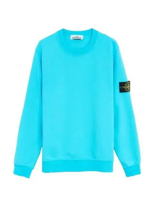 Wappen Patch Crew Neck Sweatshirt Turquoise - STONE ISLAND - BALAAN 2