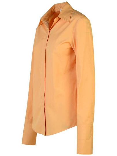 Sportmax 'Oste' Orange Cotton Shirt - MAX MARA SPORTMAX - BALAAN 2