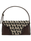 Toile Iconographe Shoulder Bag Black Beige - VALENTINO - BALAAN 2