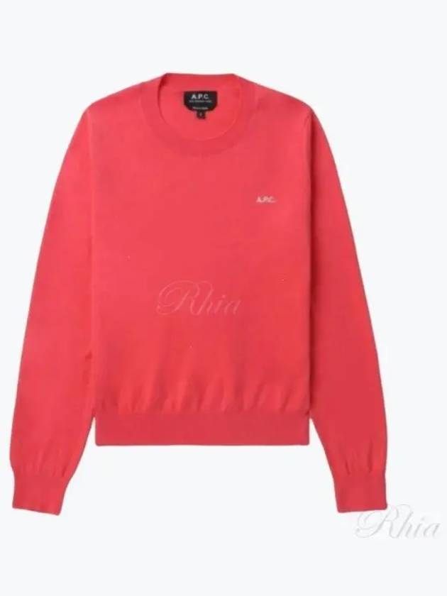 Victoria Embroidery Logo Sweatshirt Pink - A.P.C. - BALAAN 2