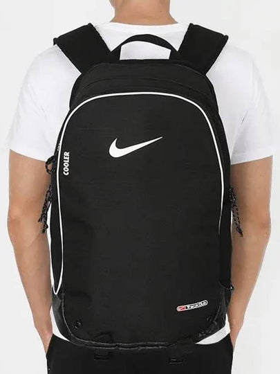 Track Swoosh Print Backpack Black - NIKE - BALAAN 2