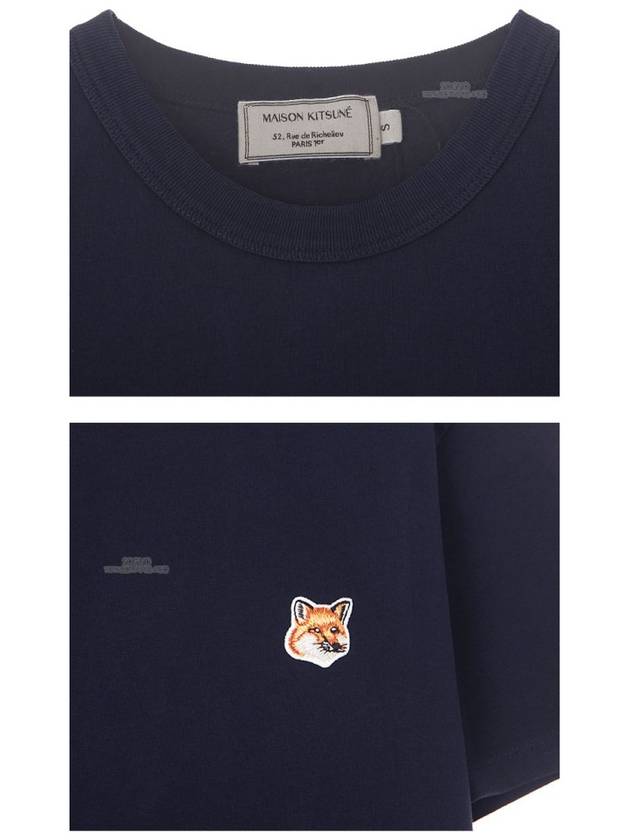 Fox Head Patch Classic Short Sleeve T-Shirt Navy - MAISON KITSUNE - BALAAN 7