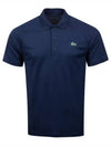 Logo Basic Short Sleeve PK Shirt Navy - LACOSTE - BALAAN 2