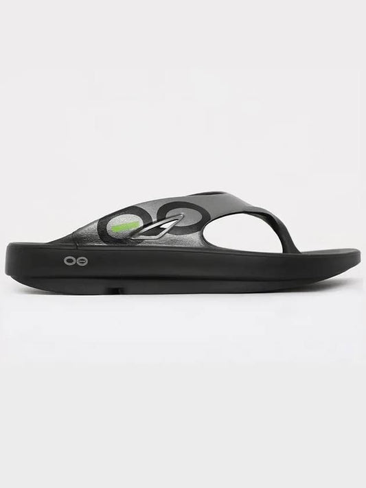 1001 BLACK GRAPHITE flipflops - OOFOS - BALAAN 2