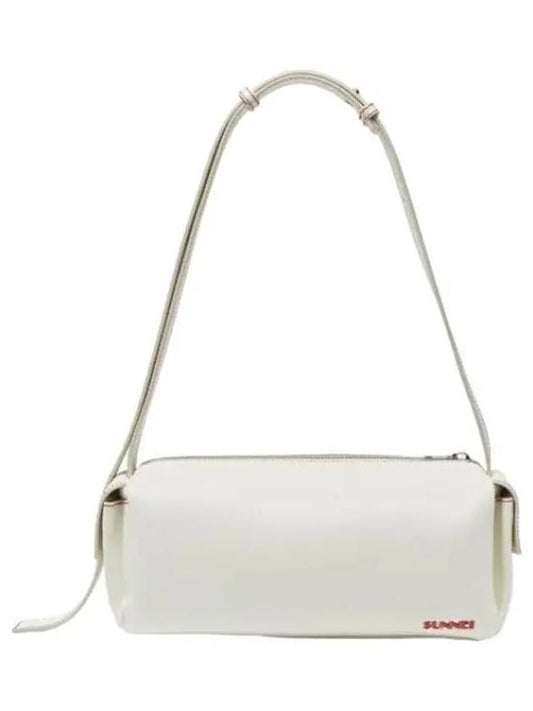 Bauletto Pelle Lisica Crossbody Bag Off White - SUNNEI - BALAAN 1