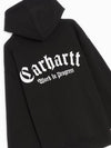 Onyx Script Embroidery Logo Hoodie Black - CARHARTT WIP - BALAAN 3