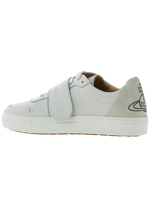 Apollo Velcro Leather Low Top Sneakers White - VIVIENNE WESTWOOD - BALAAN 4