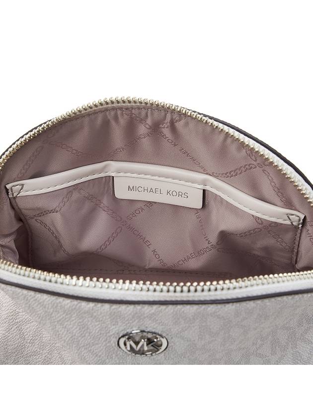 Heritage Large Logo Zip Pouch Bag White - MICHAEL KORS - BALAAN 11