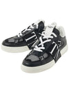 VLTN Mesh Leather Low-Top Sneakers Black - VALENTINO - BALAAN 2