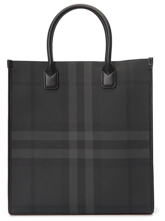 Slim Vertical Denny Tote Bag Charcoal - BURBERRY - BALAAN 5