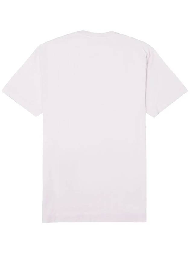 Logo Patch Short Sleeve T-Shirt Pink - STONE ISLAND - BALAAN 4