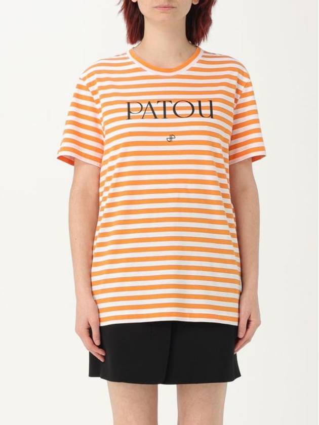 24SS Patou Short Sleeve T-Shirt JE0329999 218O Orange - PATOU - BALAAN 1