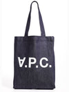 Laure logo denim tote bag blue - A.P.C. - BALAAN 2