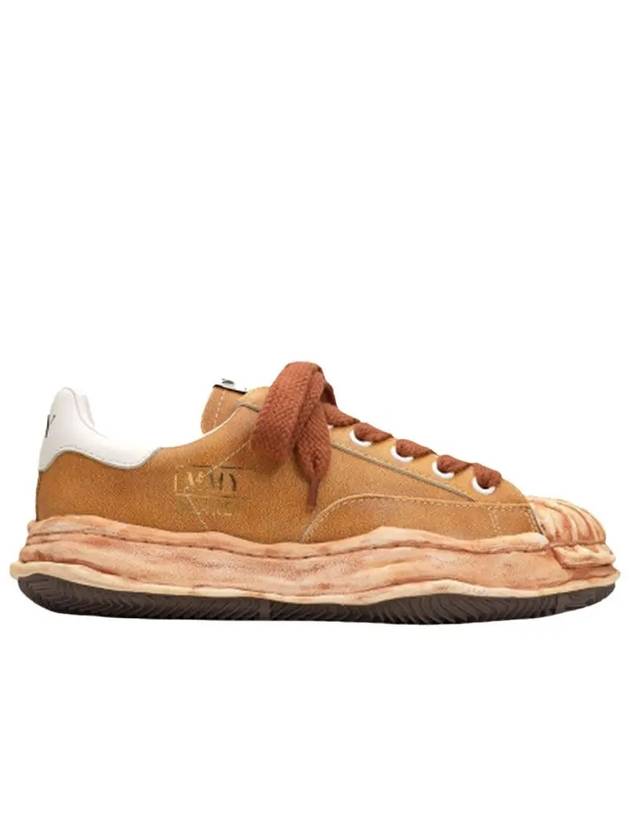 Blakey OG Sole Leather Low Top Sneakers Brown - MIHARA YASUHIRO - BALAAN 3