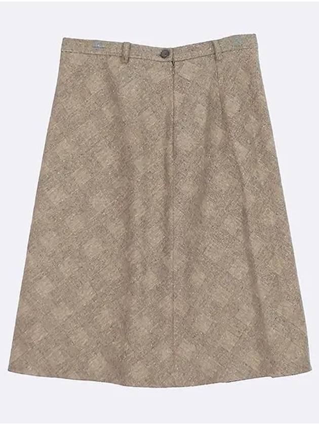 AEF91001 Beige color herringbone women s skirt 46size - AIGNER - BALAAN 1