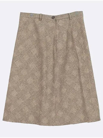 AEF91001 Beige color herringbone women s skirt 46size - AIGNER - BALAAN 1