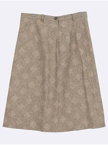 AEF91001 Beige color herringbone women s skirt 46size - AIGNER - BALAAN 1