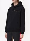 Women's Bag Deer Embroidered Hoodie Black - BURBERRY - BALAAN.