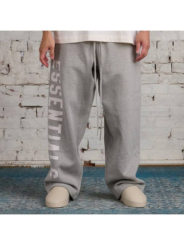 Fleece Relaxed Sweatpants Dark Heather 130BT244321F - FEAR OF GOD ESSENTIALS - BALAAN 1