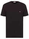 Embroidered Bee Cotton Jersey Short Sleeve T-Shirt Black - DIOR - BALAAN 3