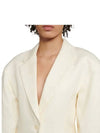 Jacquemus White Vest Blazer 221JA001 1007 110 - JACQUEMUS - BALAAN 5