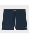 Triomphe Embroidered Swim Shorts Navy - CELINE - BALAAN 1