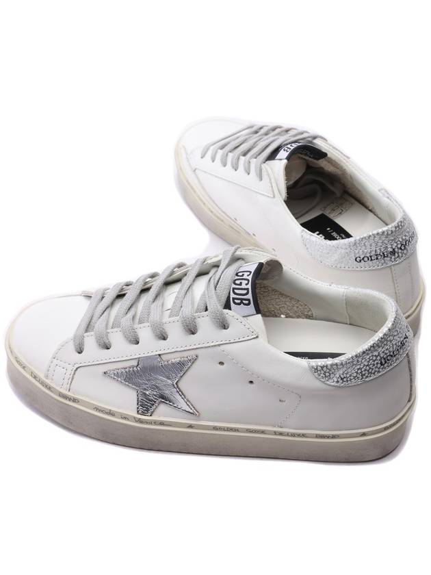 Hi Star White Metallic Silver Heel Tab Sneakers - GOLDEN GOOSE - BALAAN 7