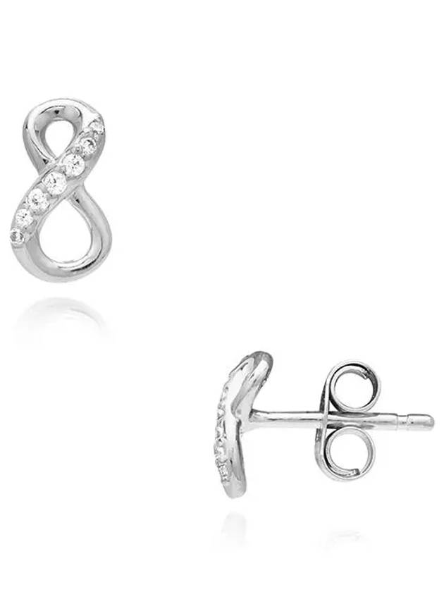 Sparkling Infinity Stud Earrings Silver - PANDORA - BALAAN 6